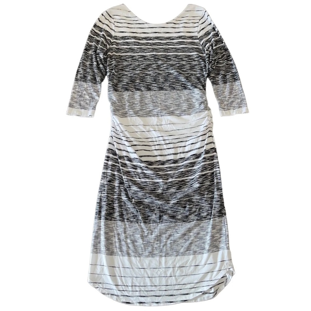 knee length dresses for ladies Linen-Blend Puff Sleeve Midi Dress  GAP (International)